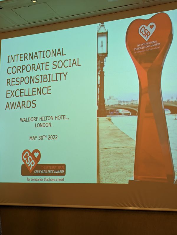 Savient Limited won an International CSR Excellence Award 2022